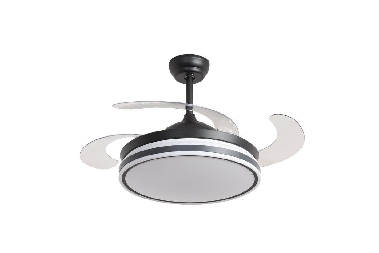 Deckenventilator Deckenlampe, Deckenlüfter mit LED Beleuchtung & Fernbedienung, Timer