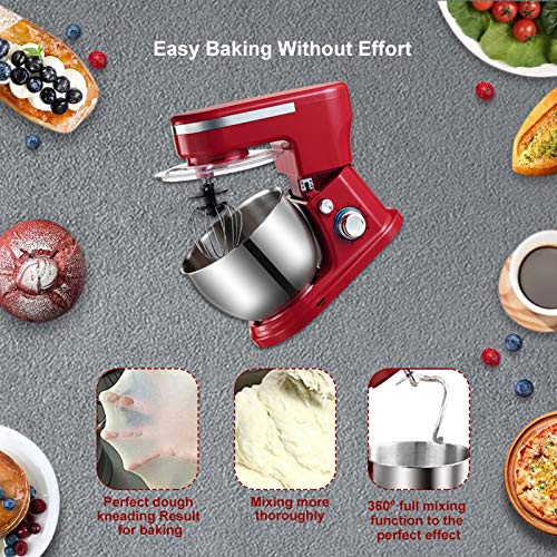AIZYR Robot da Cucina per Dolci, Robot da Cucina con Ciotola Grande in Acciaio Inossidabile da 5 Litri, Frullino per Le Uova, Gancio per Impastare E Frusta in Acciaio Inossidabile,Au Plug : Amazon.it: Casa e cucina