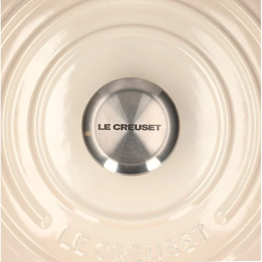 2025 Le Creuset - Sartén para asar / brasear Signature redonda Meringue 24 cm 4,2 l