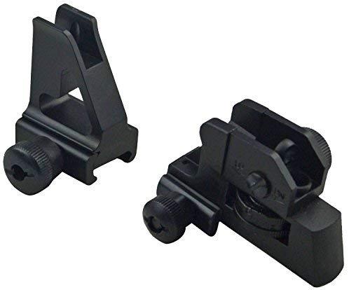 Iron Sights M4 AR15 Rear & High Profile Front Sight for Lower Gas Blocks