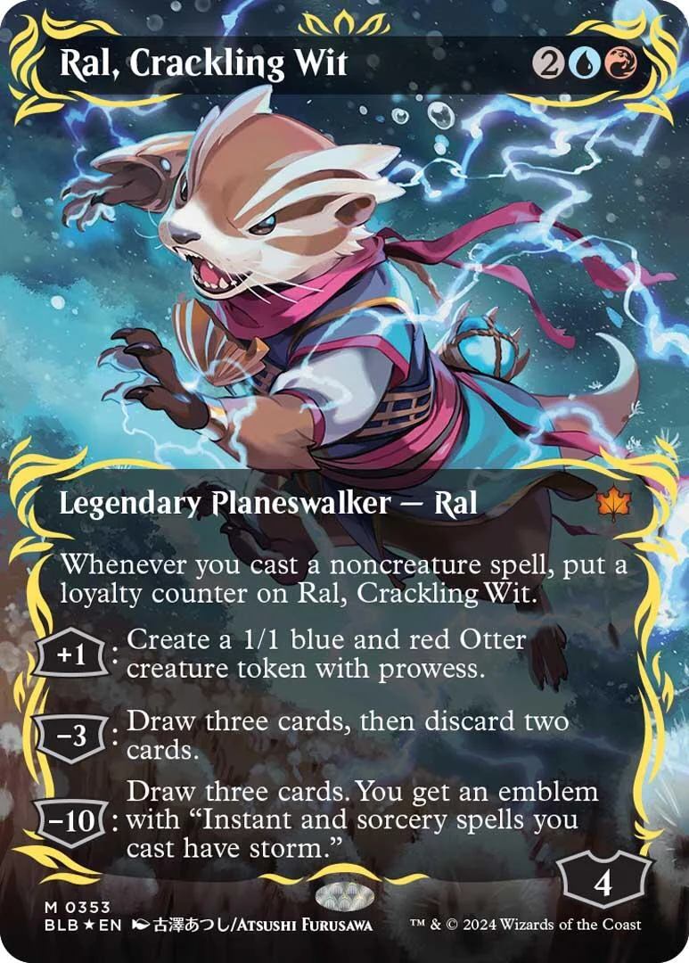 Ral, Crackling Wit (Borderless) (Raised Foil) (353)