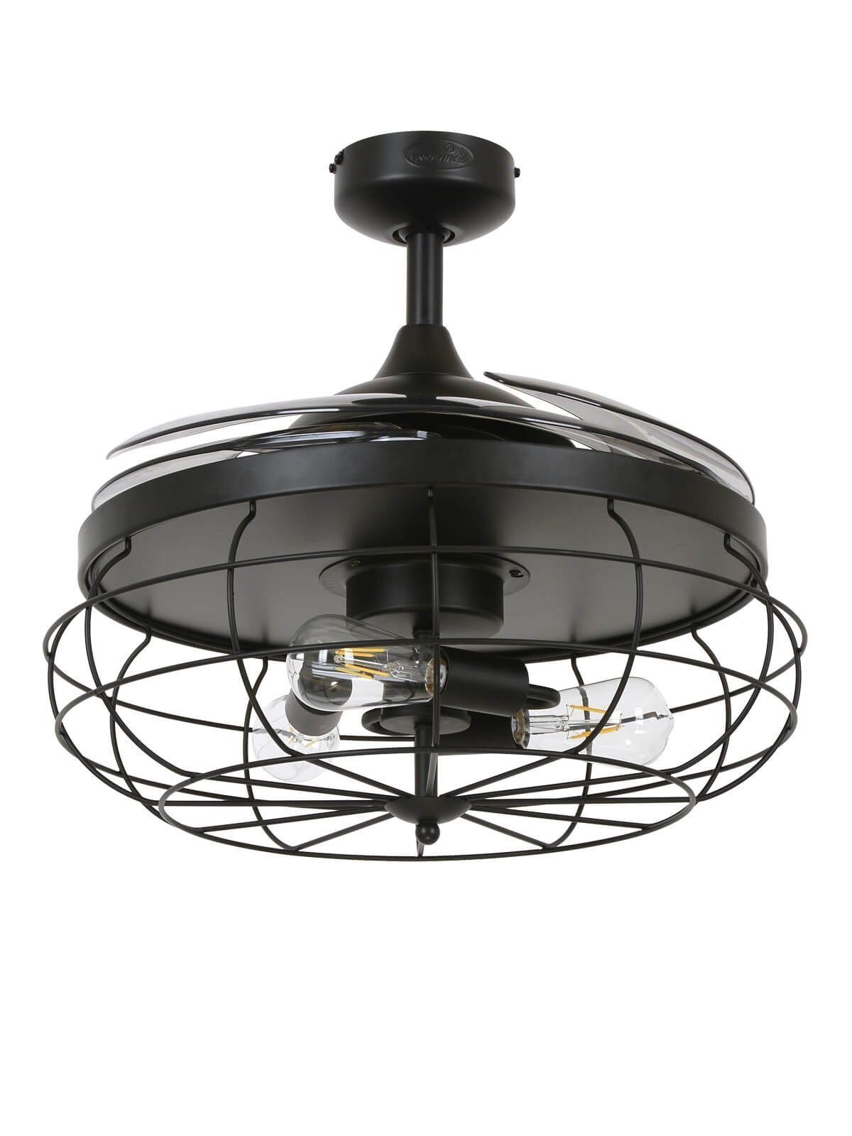 Deckenventilator Deckenventilator Fanaway Industri Schwarz mit Licht