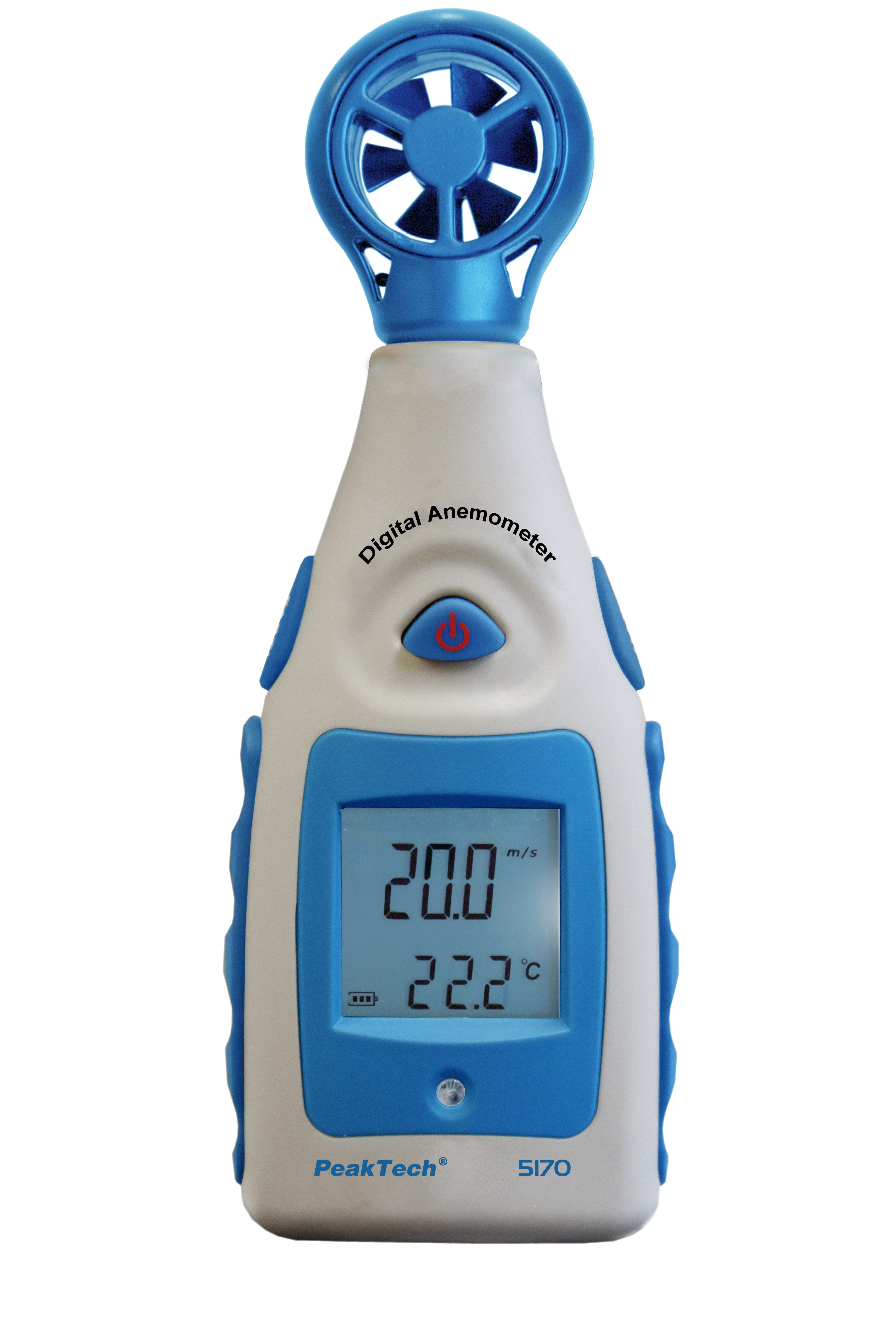 Klimamesser Flügelrad Anemometer Digital, Windmessgerät