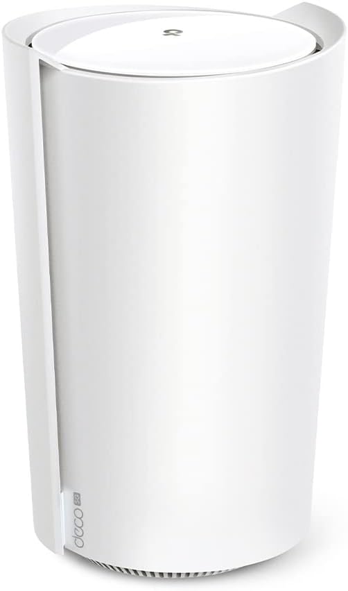 TP-Link [Nuovo] Deco X80-5G(1-Pack) Router 5G Mesh Wi-Fi 6, Dual Band AX6000Mbps, 5G Ultraveloce con velocità Fino a 5,0 Gbps, Porta WAN/LAN da 2,5 Gbps, Porta del Telefono, Volte, Alexa