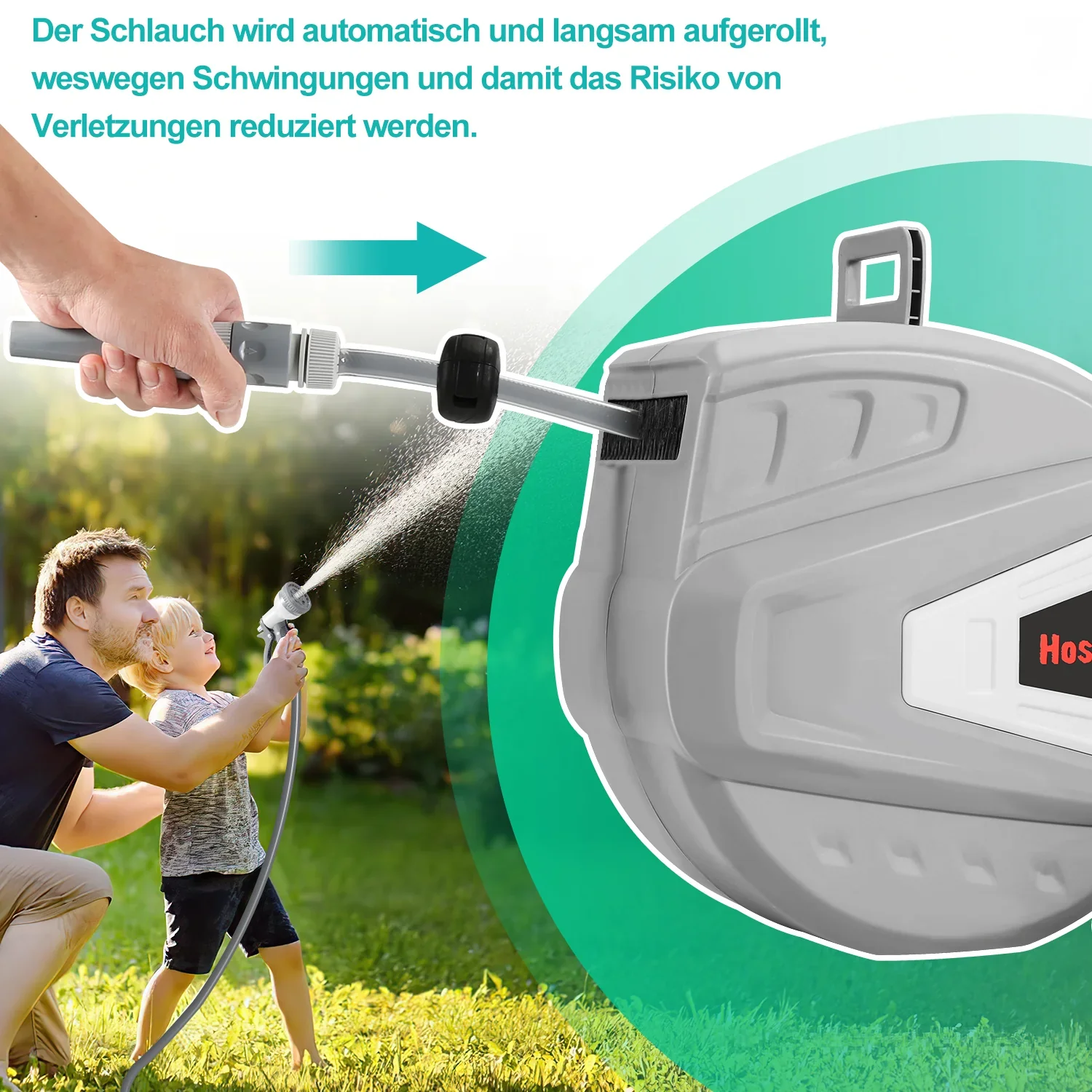 Sonnewelt Slanghaspel met Handdouche en Tuinslang