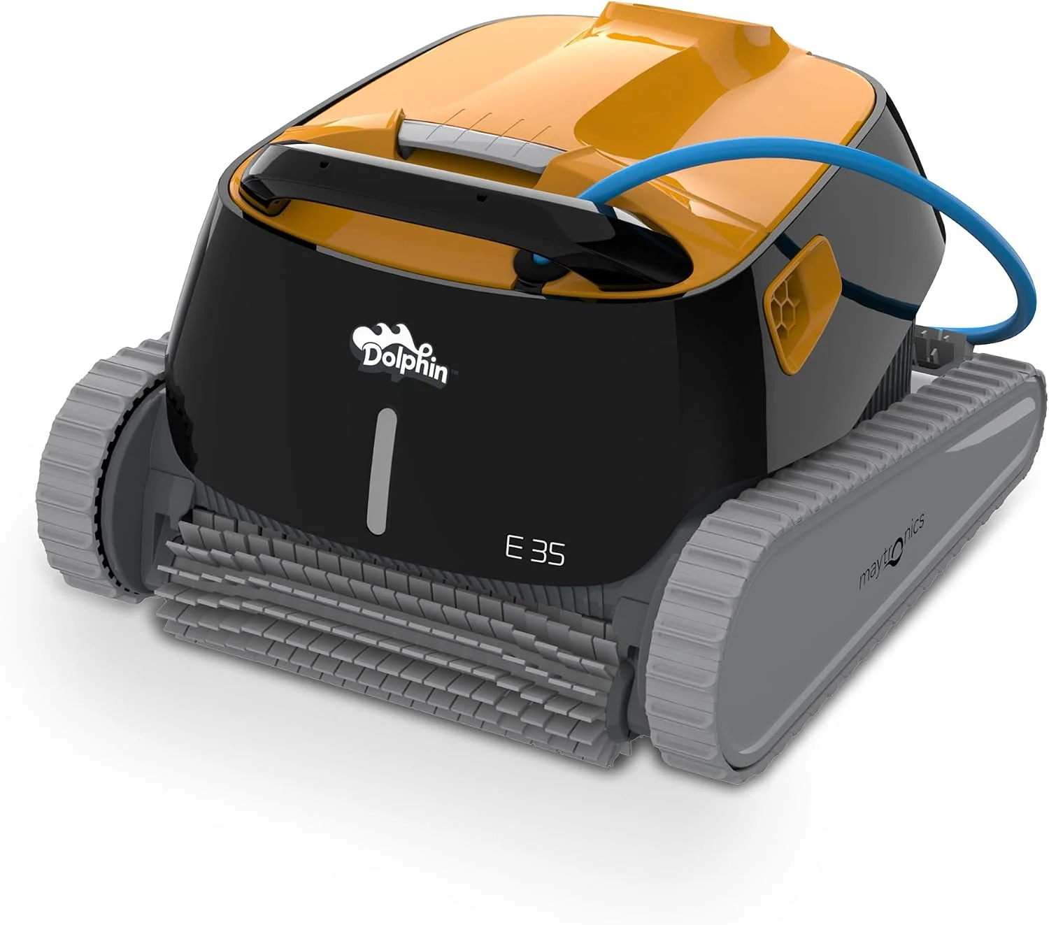 Dolphin Poolroboter, 12 m, Grau, E35 Automatischer Poolreiniger mit Kabel - Boden und, Eingelassene Pools bis zu