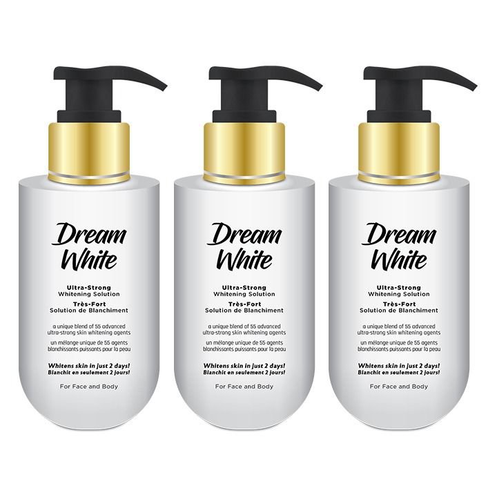 DreamWhite Ultra-Strong Lotion for Face & Body Pack of 3