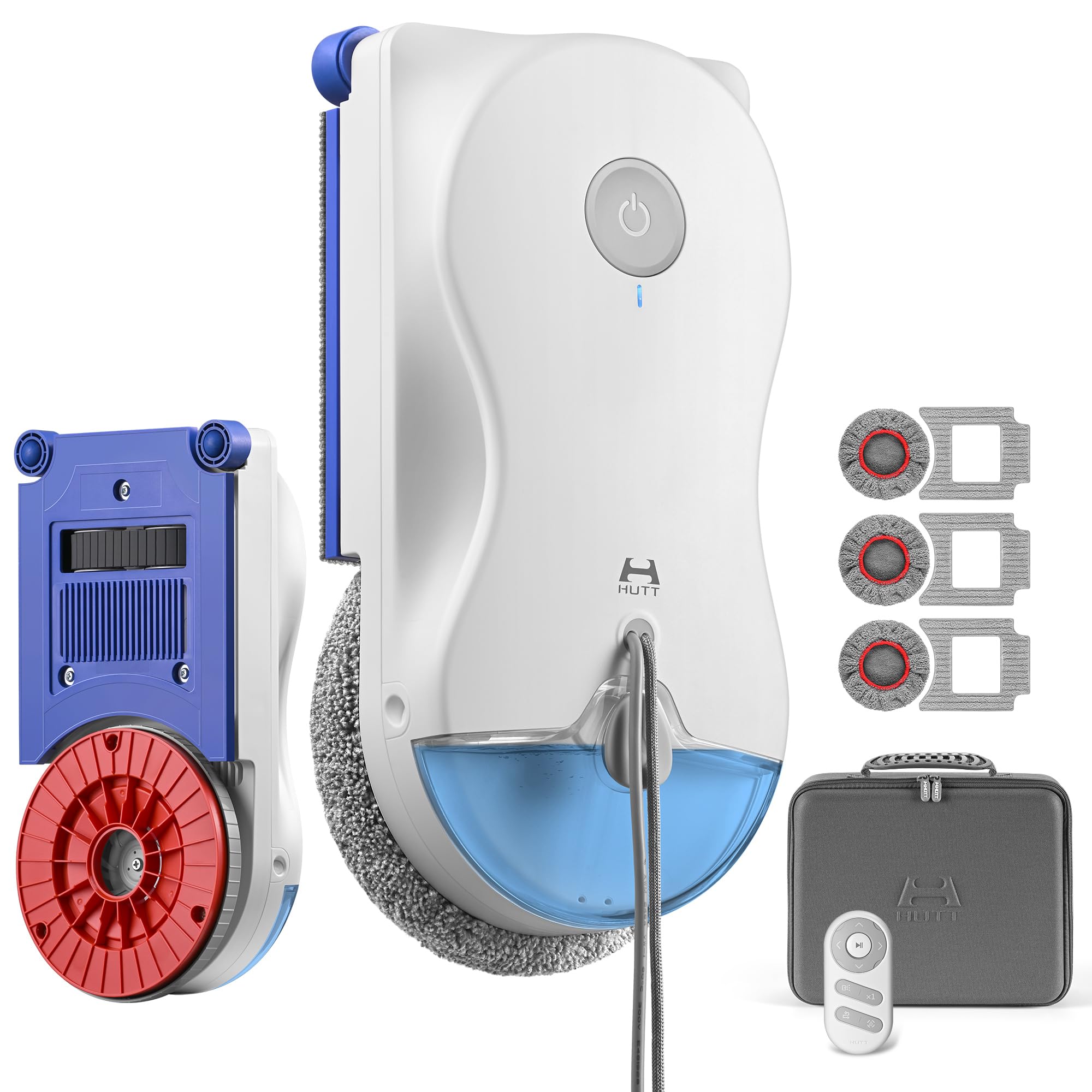 Fensterputzroboter R10 mit rotierendem Nasswischen und linearem Trockenwischen, 80 ml Tank, 7000 Pa