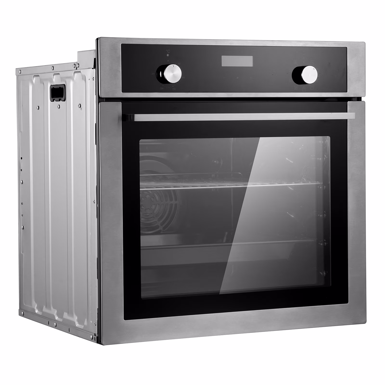 KFFKFF Solo Wall Oven, 24" Electric Integrated Wall Oven featuring 9 Culinary Modes, 2.68 Cu.Ft Electric Wall Ovens equipped with Timer, 2800W Electric Oven including Baking Rack and Tray