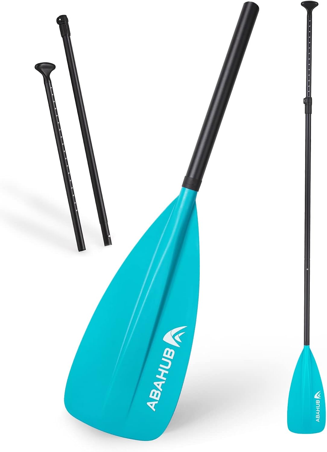 Abahub Pagaia SUP Alluminio Remi SUP Paddle Stand Up Paddle Telescopico 173-213 cm per Tavola da Surf Canoa SUP, Lama in Nylon di Plastica in Nero/Blu/Verde/Rosso/Arancione/Giallo