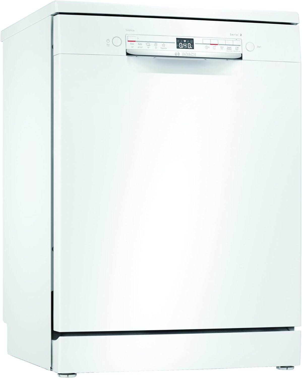 Bosch SMS6ECI15E Serie 6, Lavastoviglie da libera installazione, Home Connect, Extra Clean zone: lavaggio intenso per lo sporco più ostinato, Diagnostica da remoto, Acciaio, 60 cm