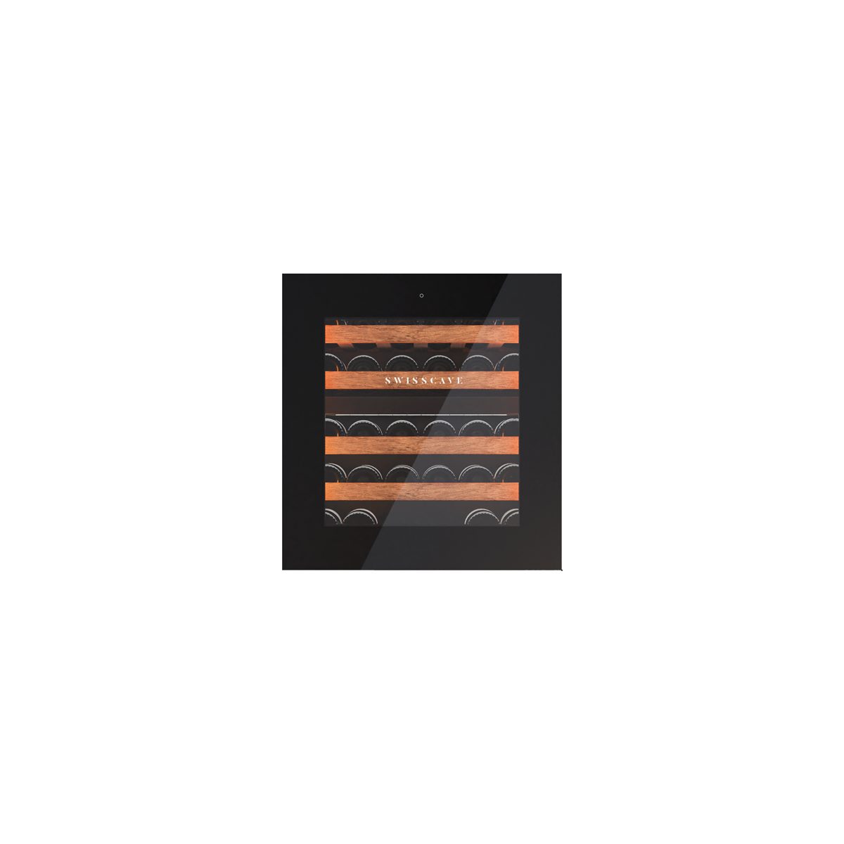 Einbauweinkühlschrank WIB-60DFT, 2-Zonen Weinkühlschrank, 60cm, 26 Flaschen, Touch to open