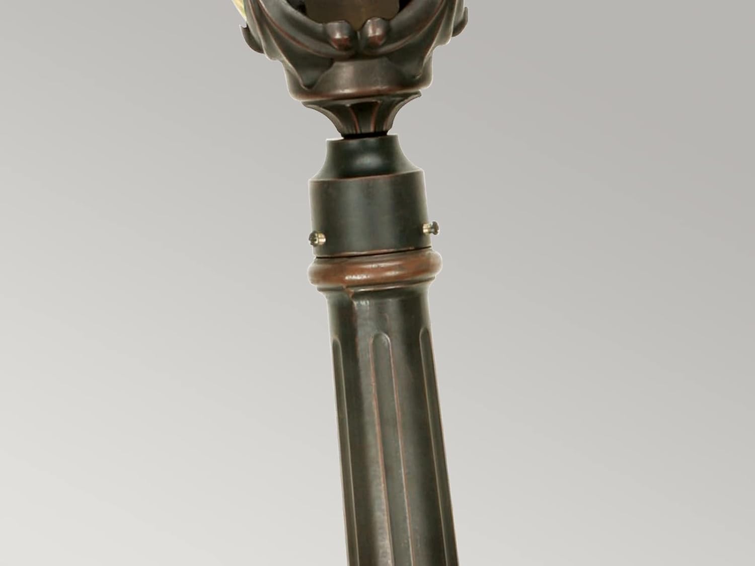 meineWunschleuchte Hochwertige Wegeleuchte im Jugendstil mit Schirm aus Amberglas, Höhe 117cm