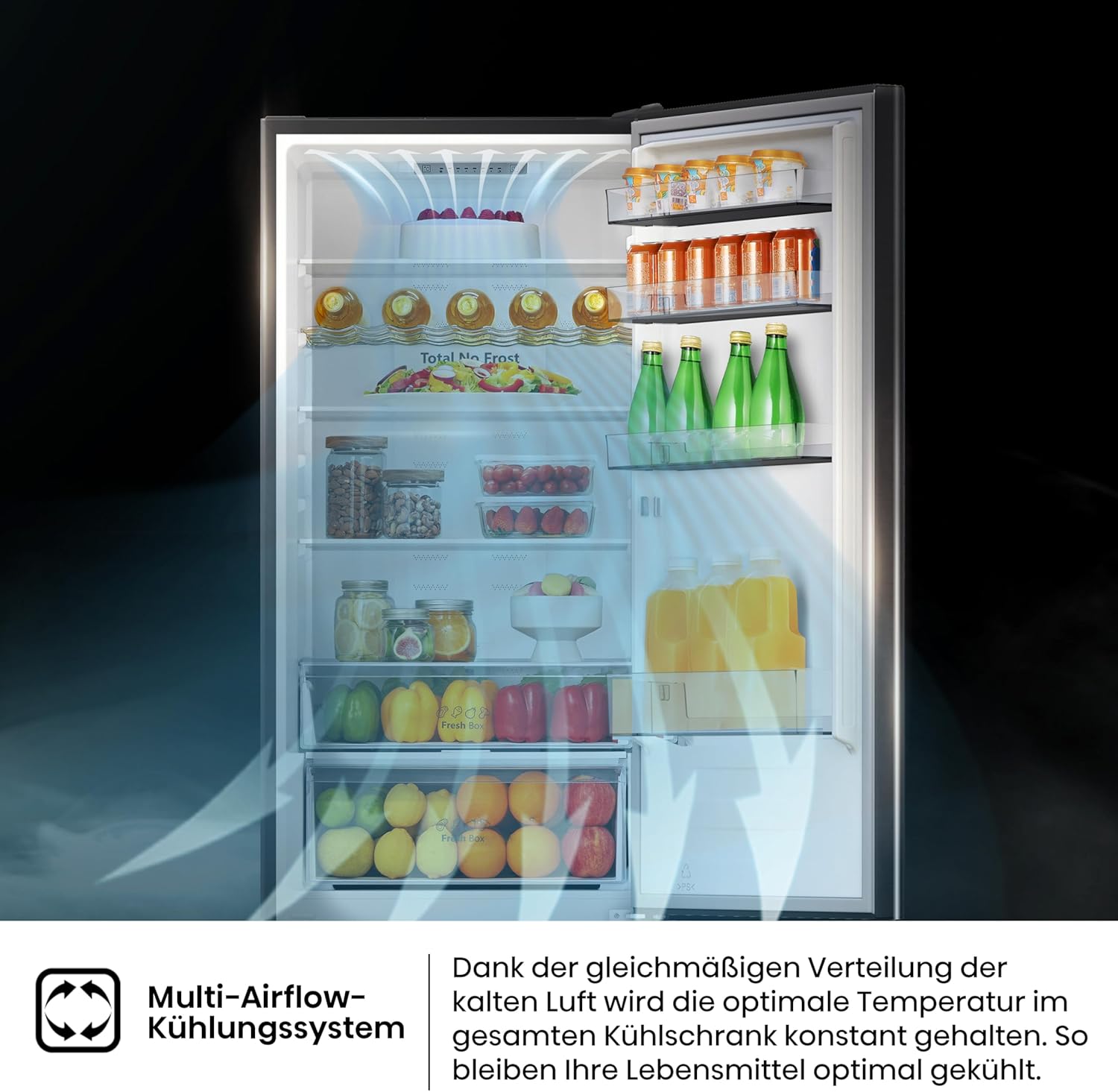 Hisense RB327N4ADD Fridge-Freezer Combination, EEK D, Total NoFrost, Interchangeable Door Hinge, Bottle Grid, 171 Litre Fridge Compartment, 85 Litre Freezer Compartment, Stainless Steel Look