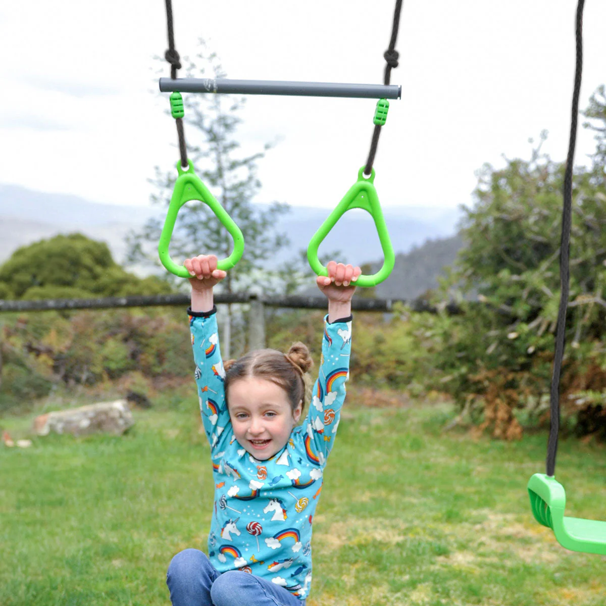 Lifespan Kids Lynx 4 Station Swing Set with Slippery Slide
