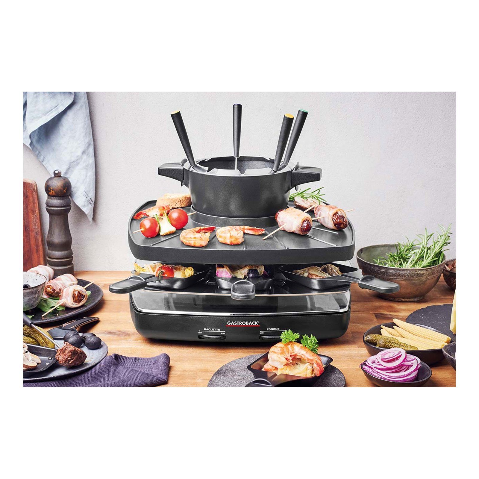Raclette 42567 Raclette Fondue Set Family and Friends