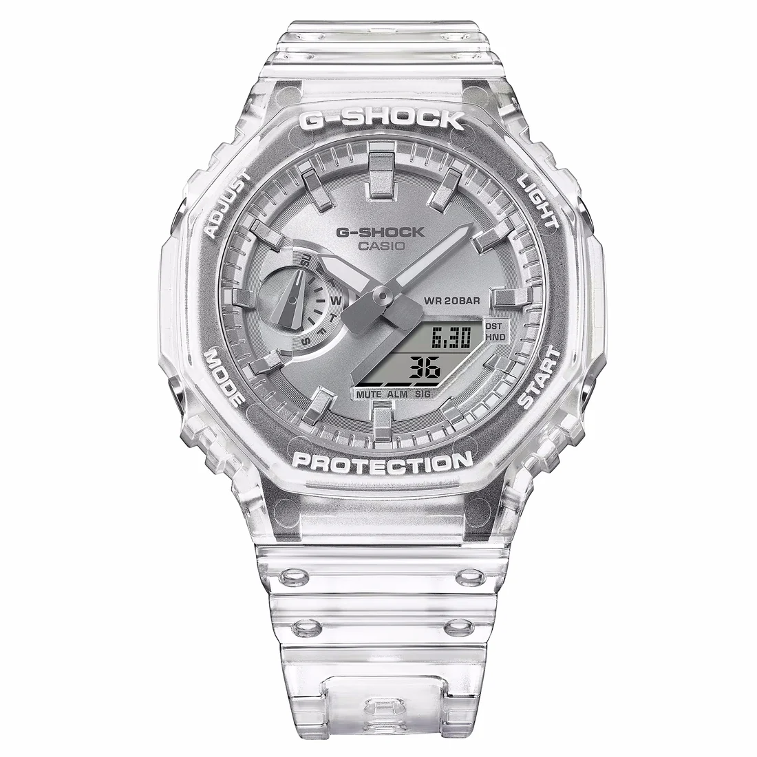 Orologio G-Shock GA-2100BM-7A8ER Skeleton quadrante argento
