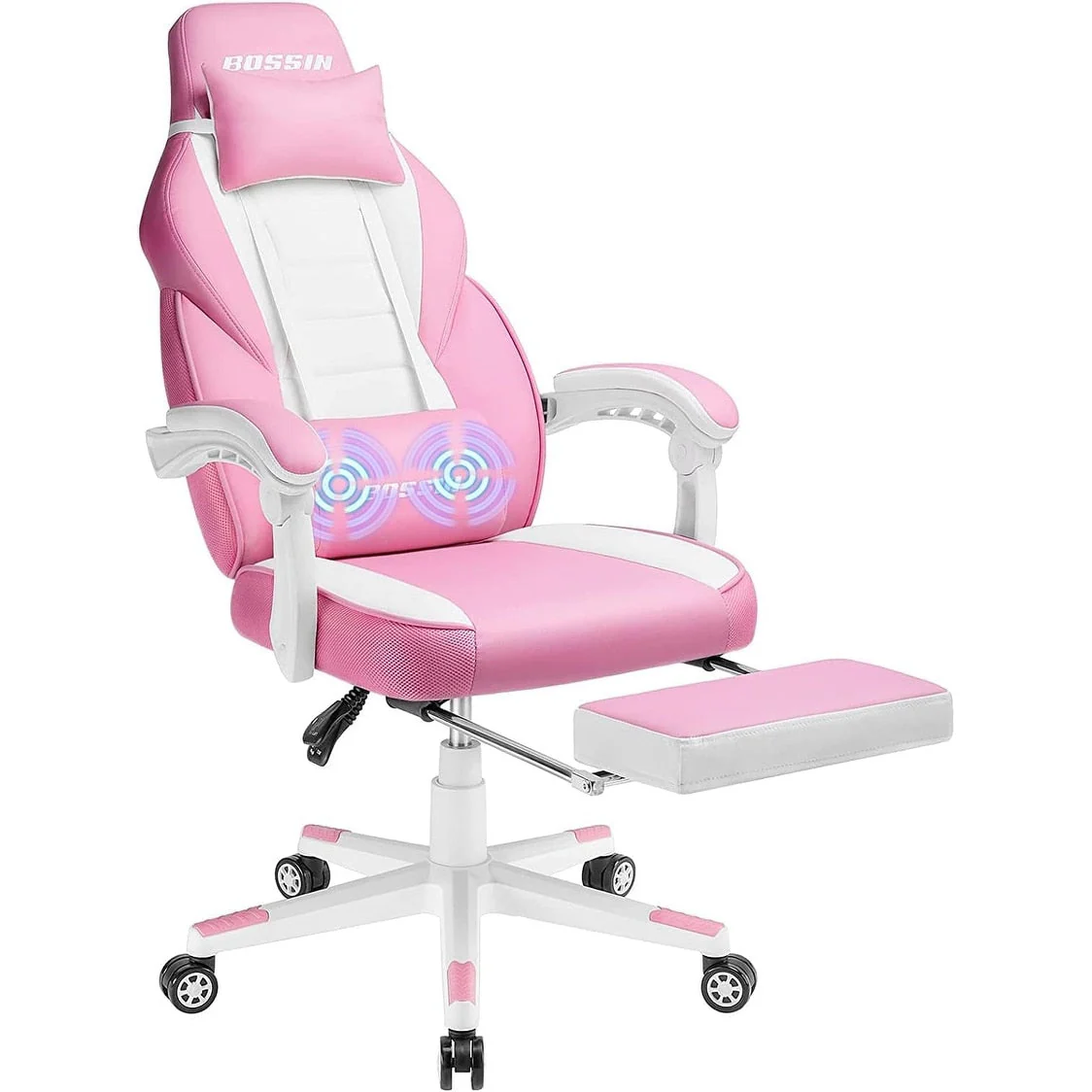 BOSSIN Racing Style Gaming Chair,300 lbs Big and Tall gamer chair High Back Computer Chair