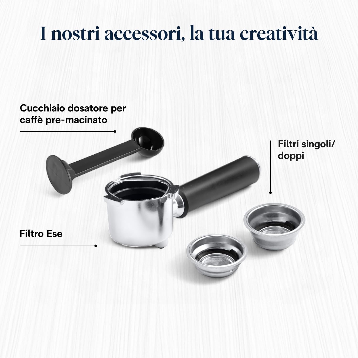 De'Longhi Dedica EC685.W Macchina da Caffè Espresso Manuale e Cappuccino, Caffè in Polvere o in Cialde E.S.E., 1350 W, Bianco