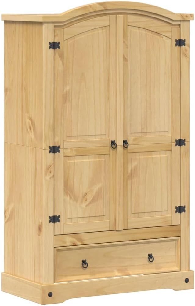 vidaXL Corona Wardrobe 101 x 52 x 170 cm Solid Pine Wood