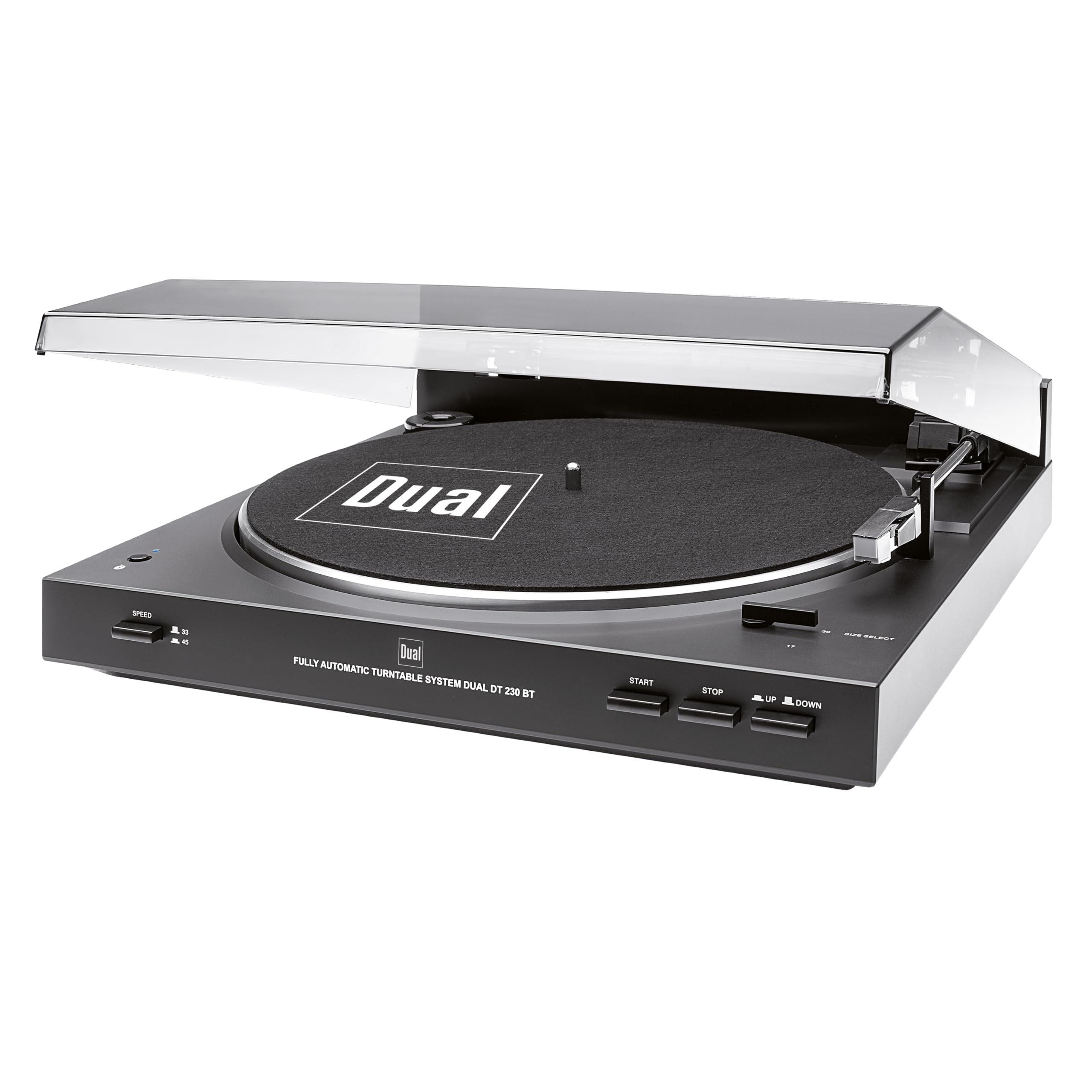 Plattenspieler DT 230 BT Bluetooth Vollautomatik Autostop 33 45 U/min integrierter Phono-Vorverstärker Audio-Technica AT 3600