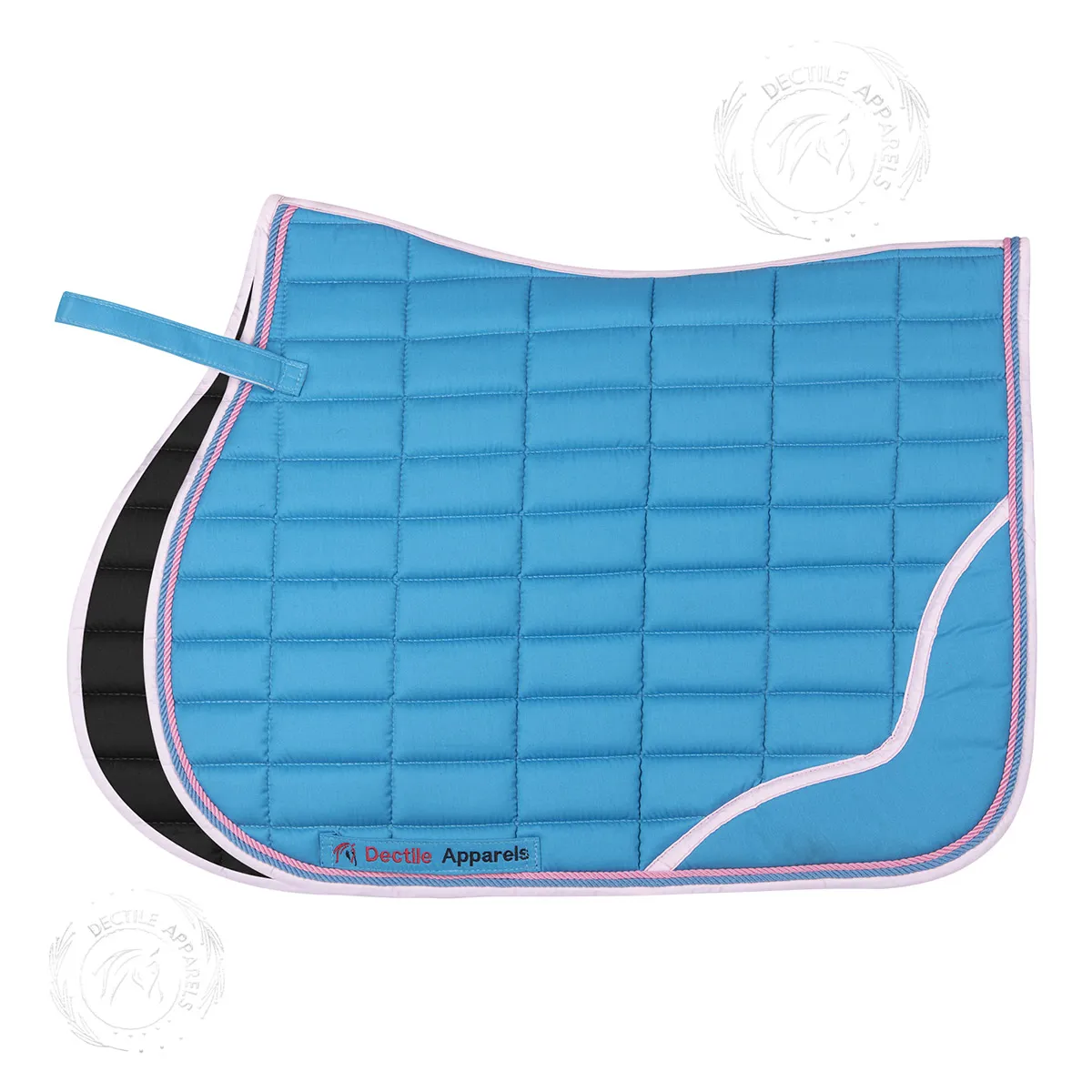 Blue English Saddle Pad Set