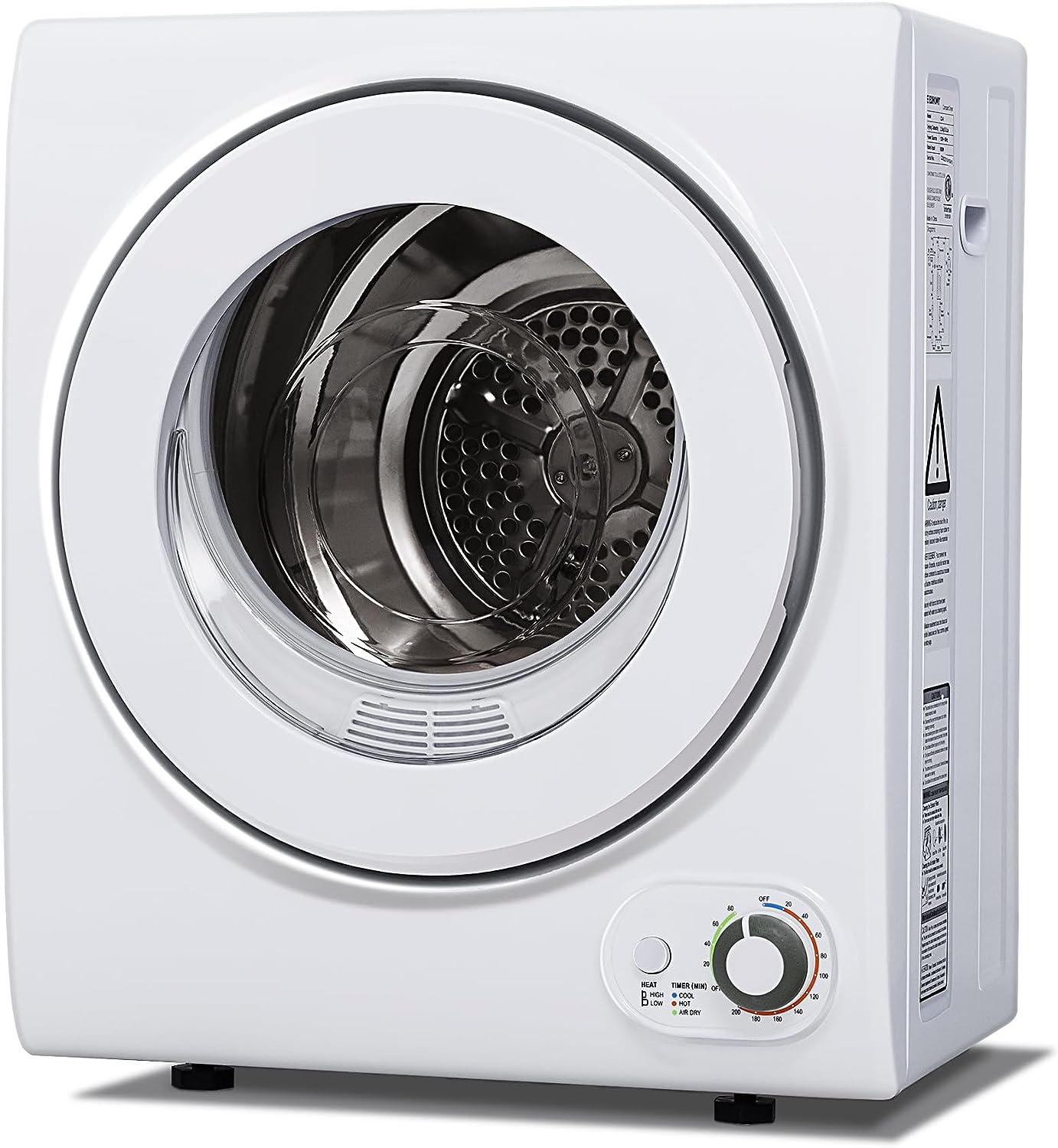 Euhomy Portable Clothes Dryer 850W, 1.5 cu.ft, Compact & Quiet, Wall Mountable, ETL Certified, Ideal for Small Spaces