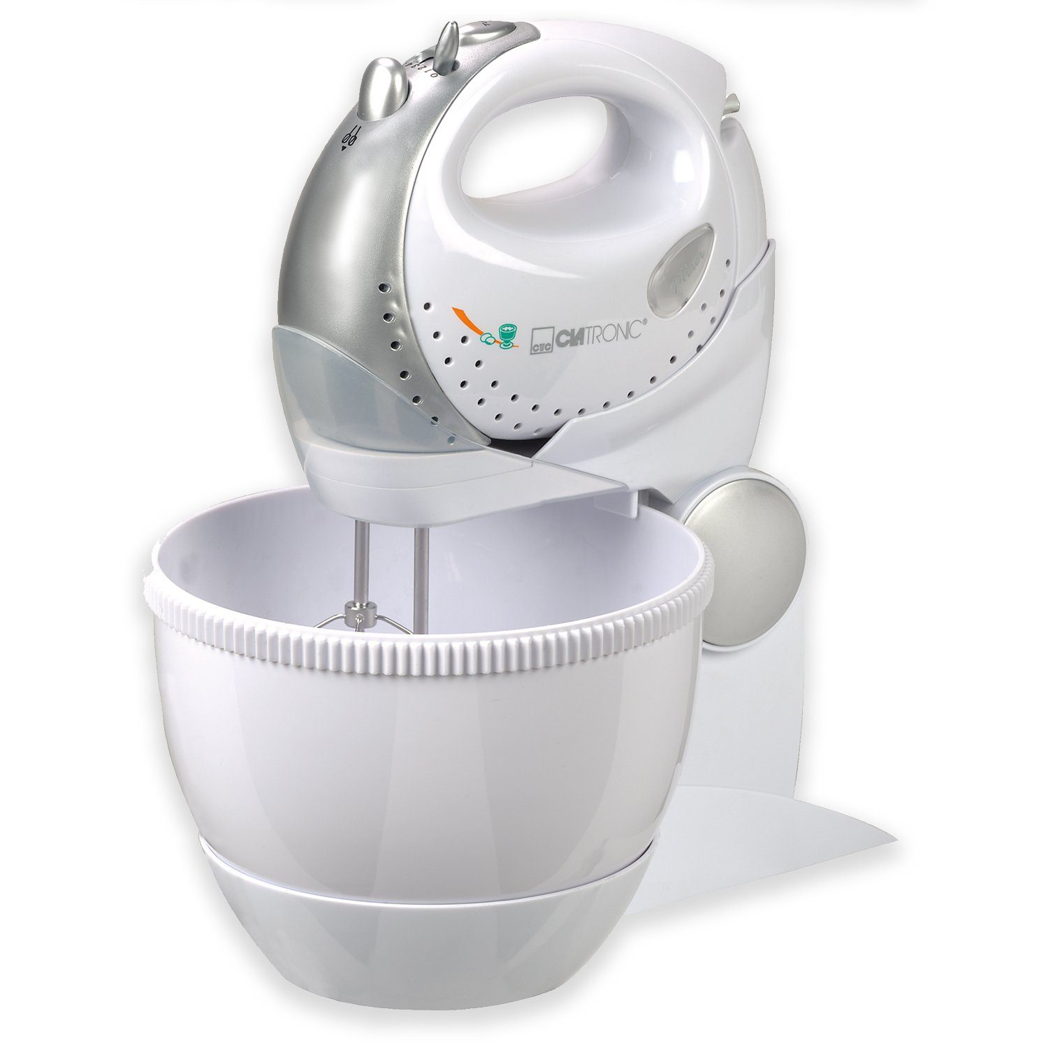 Handmixer CLATRONIC Küchenmaschine 3in1 Handmixer-Set Mixstab Knethaken HMS 2739