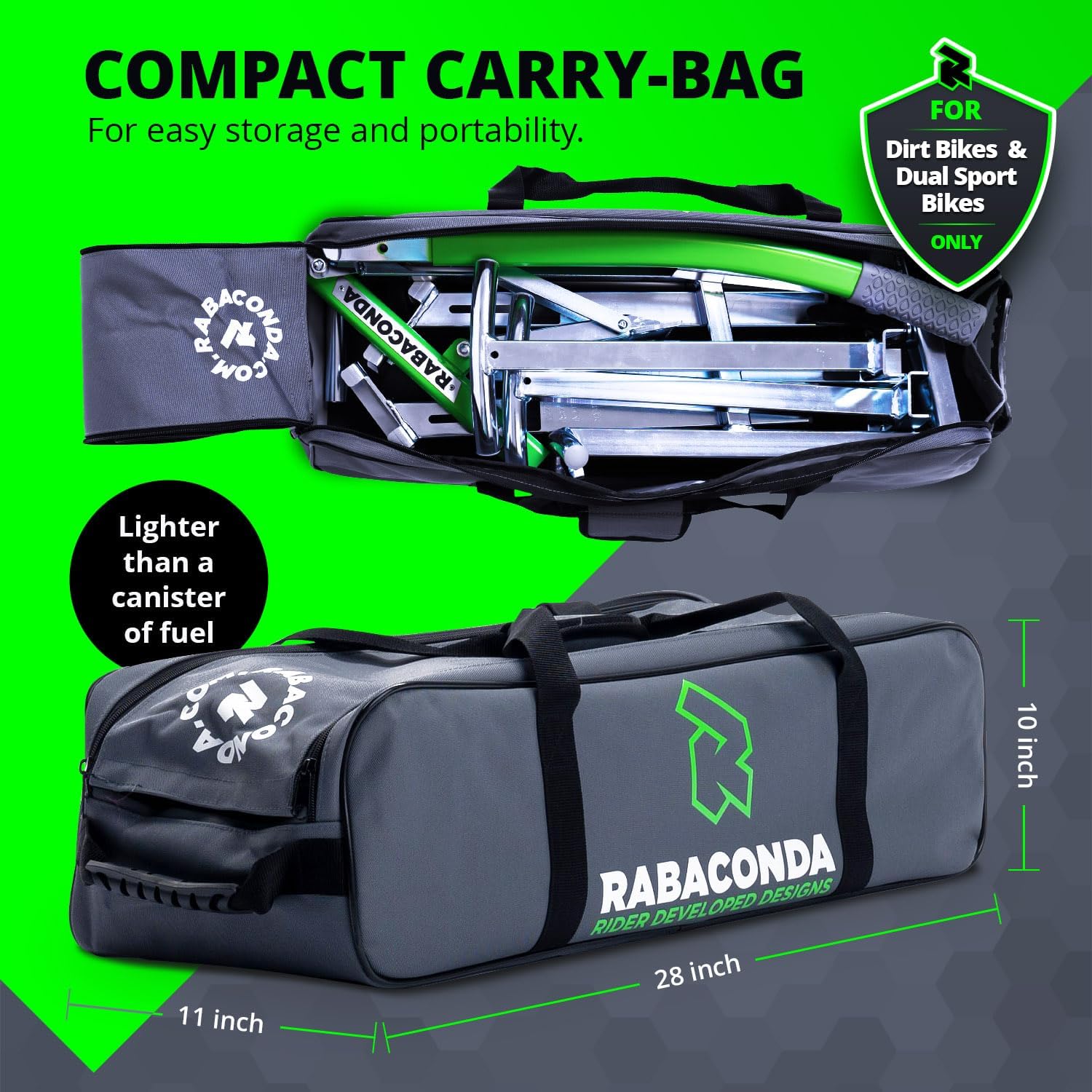 Rabaconda Smontagomme Moto - Smontagomme Manuale per Motociclette, Motocross e Montaggio Gomme con Mousse Enduro