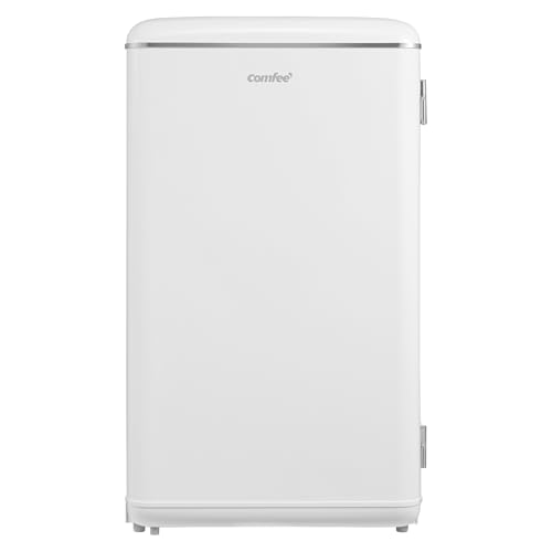 COMFEE' RCD93WH2UKRT(E) Solo frigorifero sotto il bancone, frigorifero autonomo retrò da 93 L con scatola di raffreddamento, termostati regolabili, luce LED, bianco : Amazon.it: Fai da te