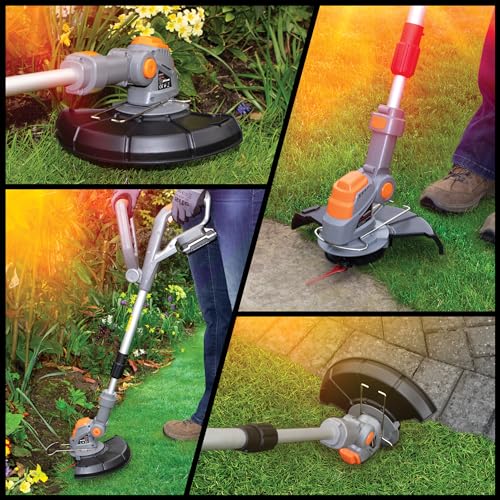 Terratek Tagliabordi senza fili 20 V 1 HR a ricarica rapida con 30 lame, 2 batterie e caricabatterie inclusi. : Amazon.it: Giardino e giardinaggio