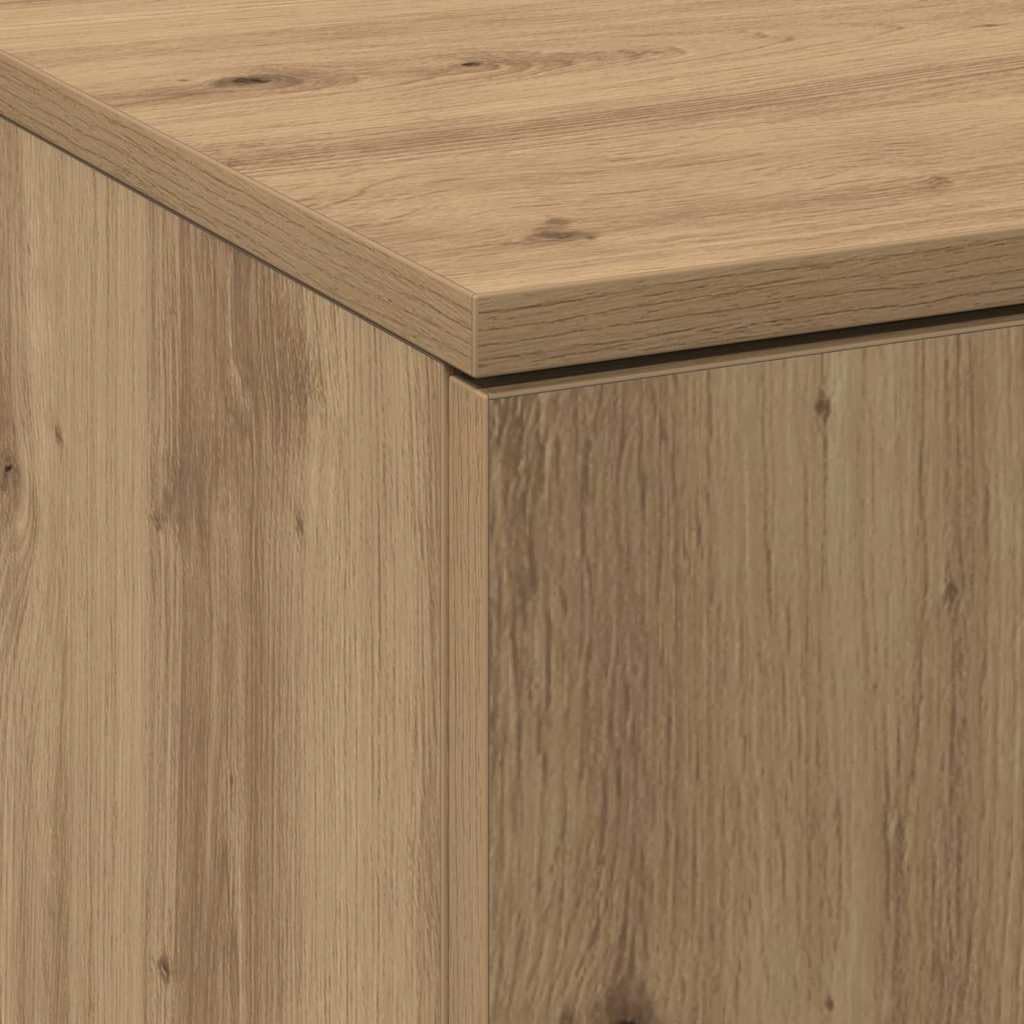 vidaXL Alto Mobile Rovere Artigianale 60 x 35 x 180 cm, Elegante Armadio Alto, Moderno Mobile Rettangolare, Resistente Legno, unità per organizzare con Stile