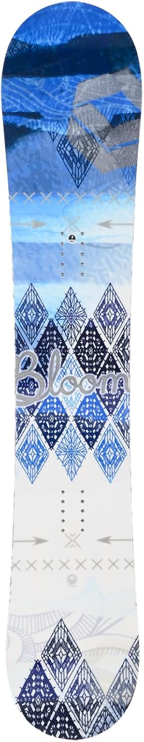 FTWO Set Damen Snowboard Bloom Ink Blau 147cm mit Sonic Bindung M Sale