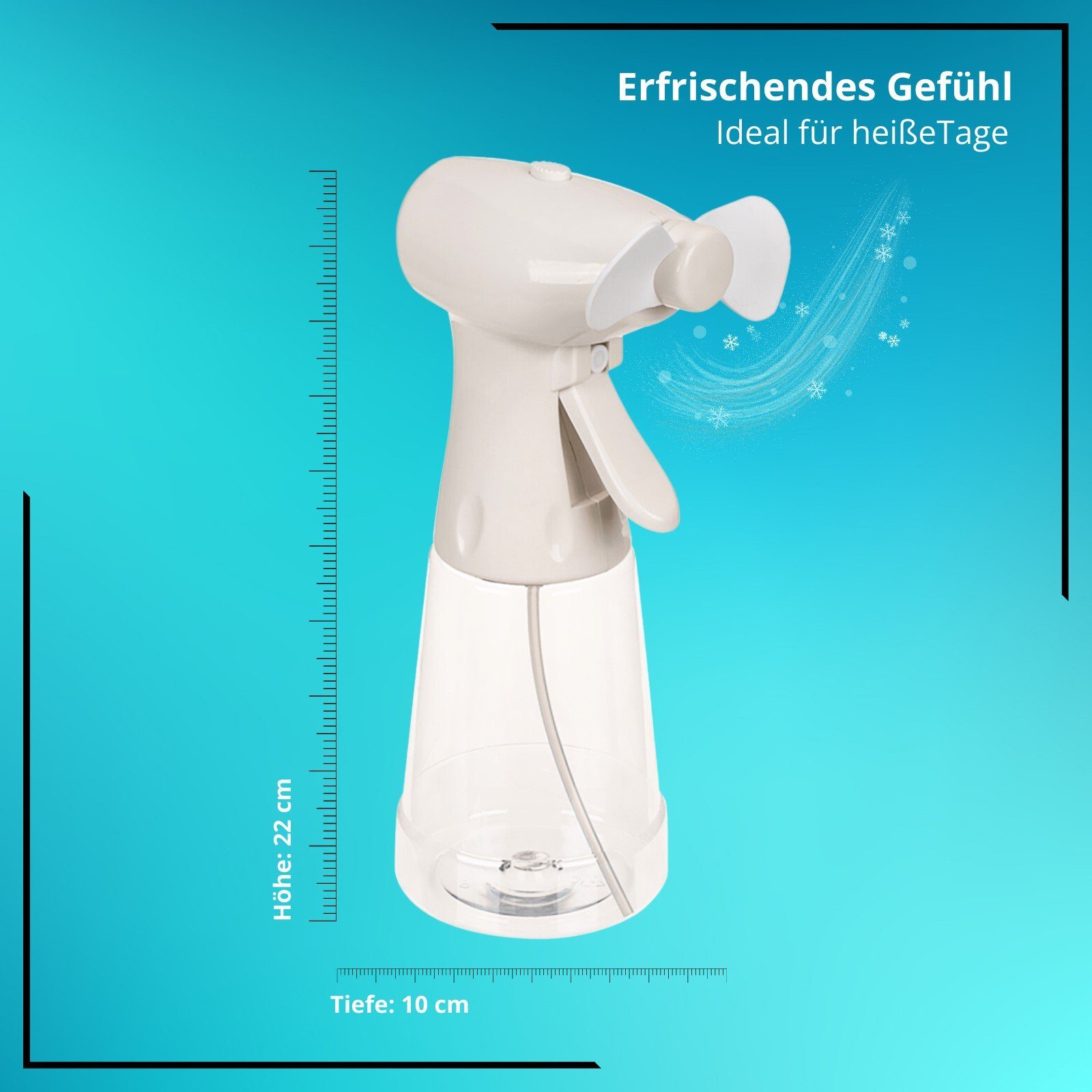 Handventilator Ventilator mit Sprühflasche