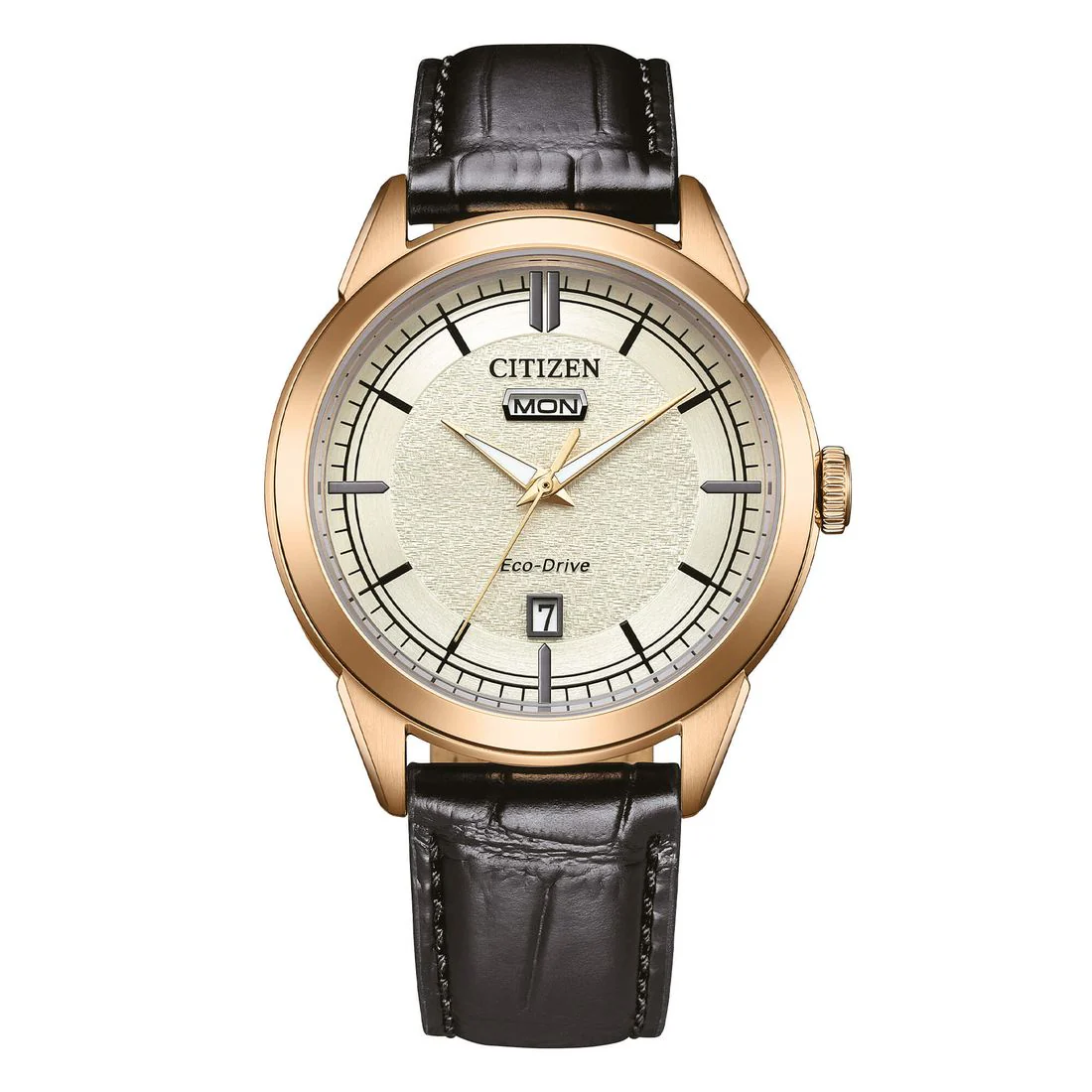 Orologio Citizen Day Date dorato giallo quadrante beige AW0153-04A