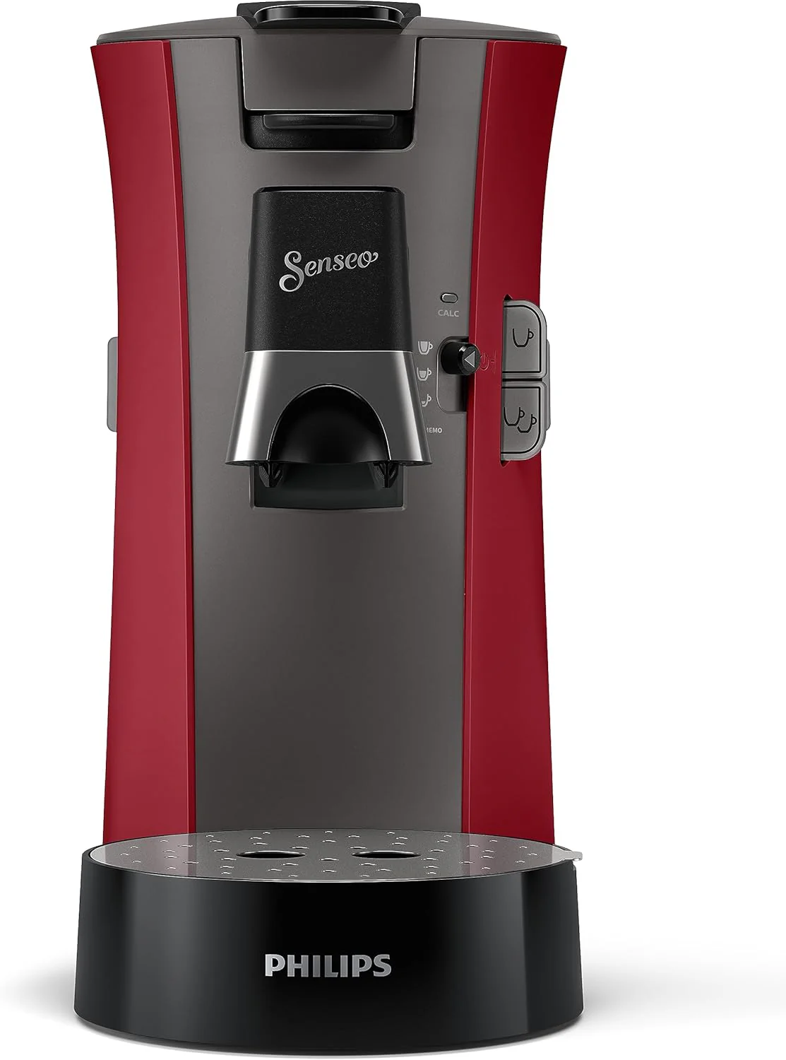 Philips Senseo Select CSA240/20 Koffiepadapparaat (koffiesterktekeuze Plus, memo-functie, van gerecycled plastic), Zwart Eco