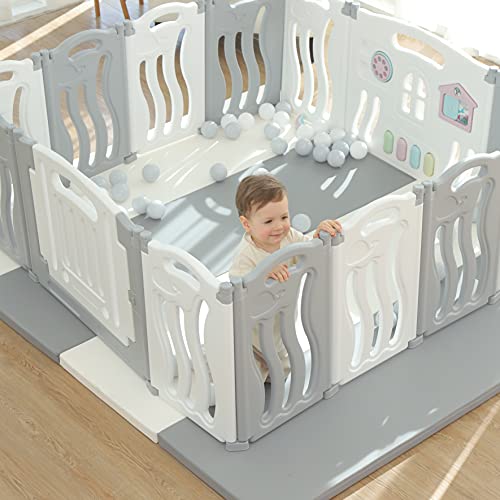 Gupamiga Recinto per Bambini Pieghevole 155×150 cm, Box per Bambini o Neonato con Tavola di Pittura : Amazon.it: Prima infanzia
