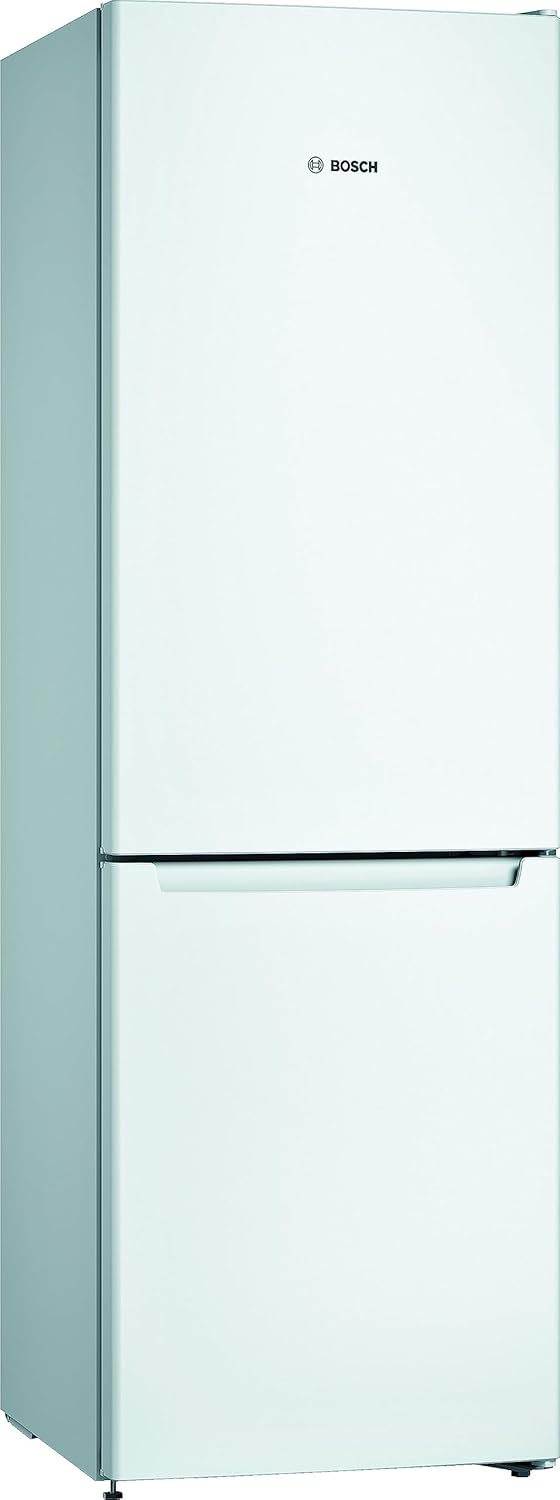 Bosch KGN36NWEA Serie 2 Kühl-Gefrier-Kombination, 186 x 60 cm, 215 L Kühlen & 87 L Gefrieren, NoFrost nie wieder abtauen, LED-Beleuchtung gleichmäßige Ausleuchtung