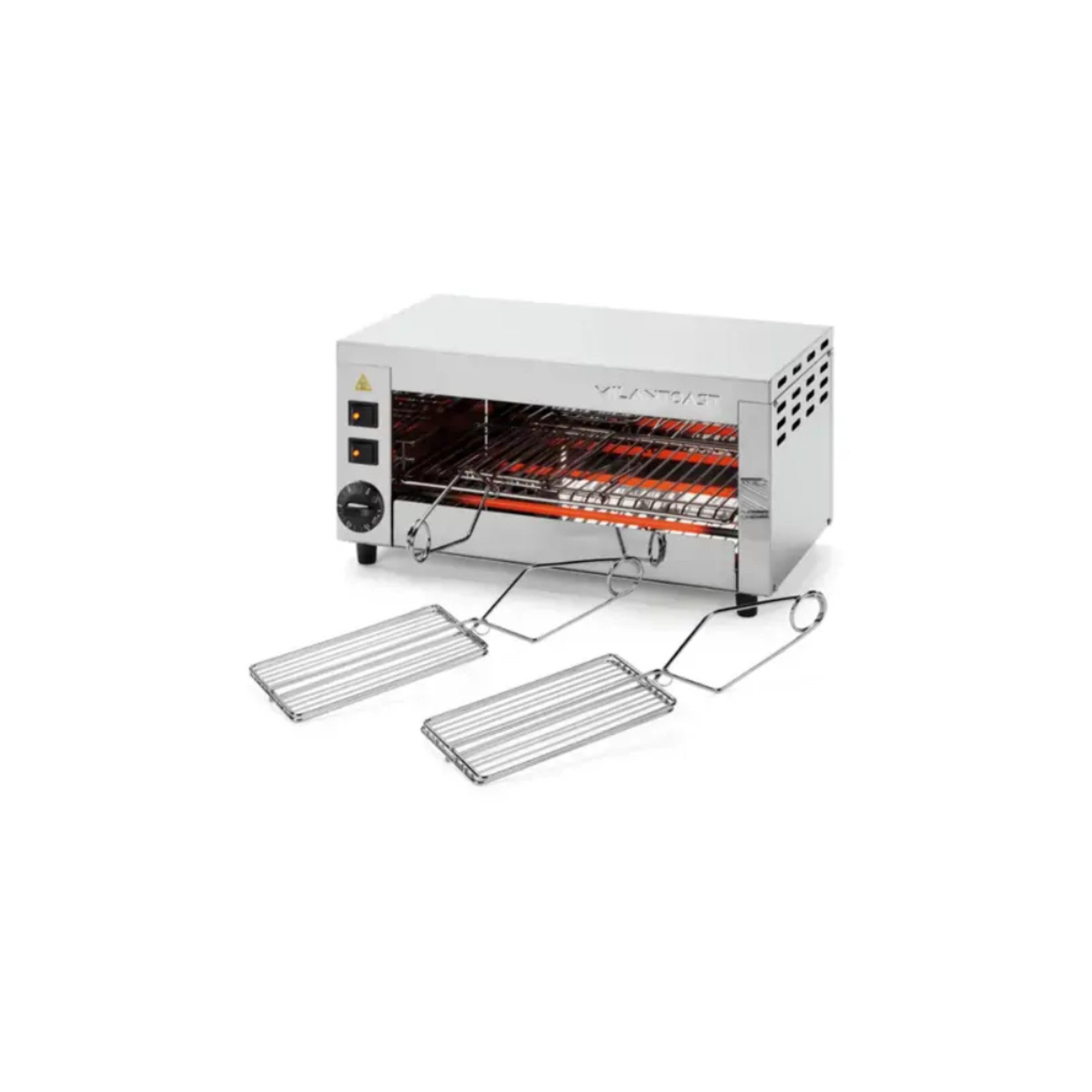Toaster Milantoast Infrarotgrill/Salamander Toaster, mit 3 Zangen