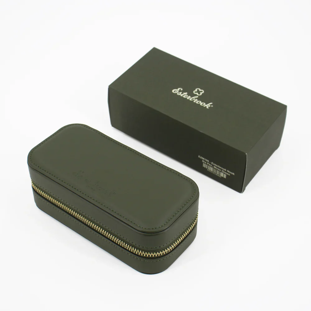 Esterbrook Pen Nook - Six Pen Case - Moss Green