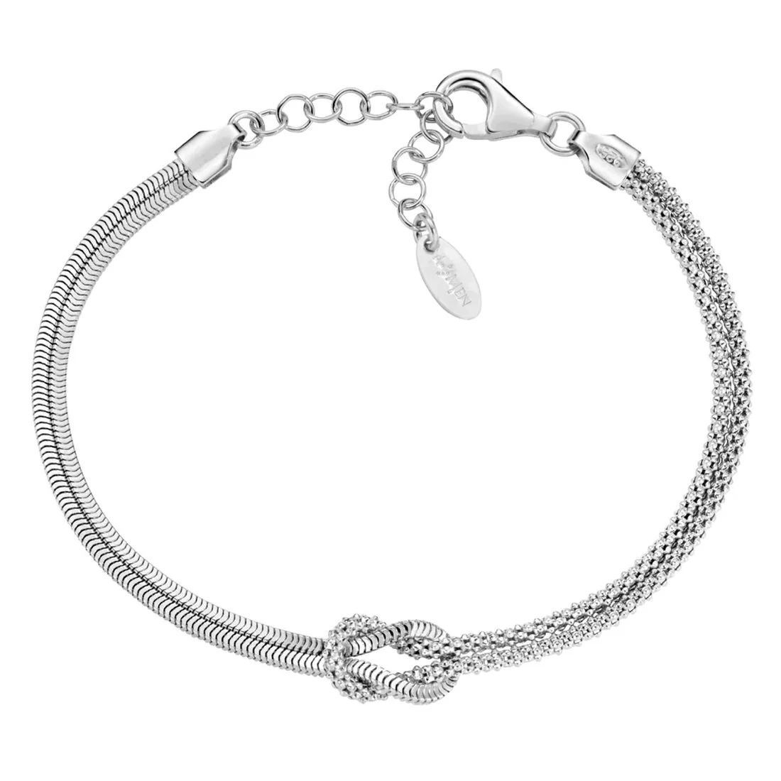 Bracciale Amen in argento Nodo d'Amore BRNOAMBB