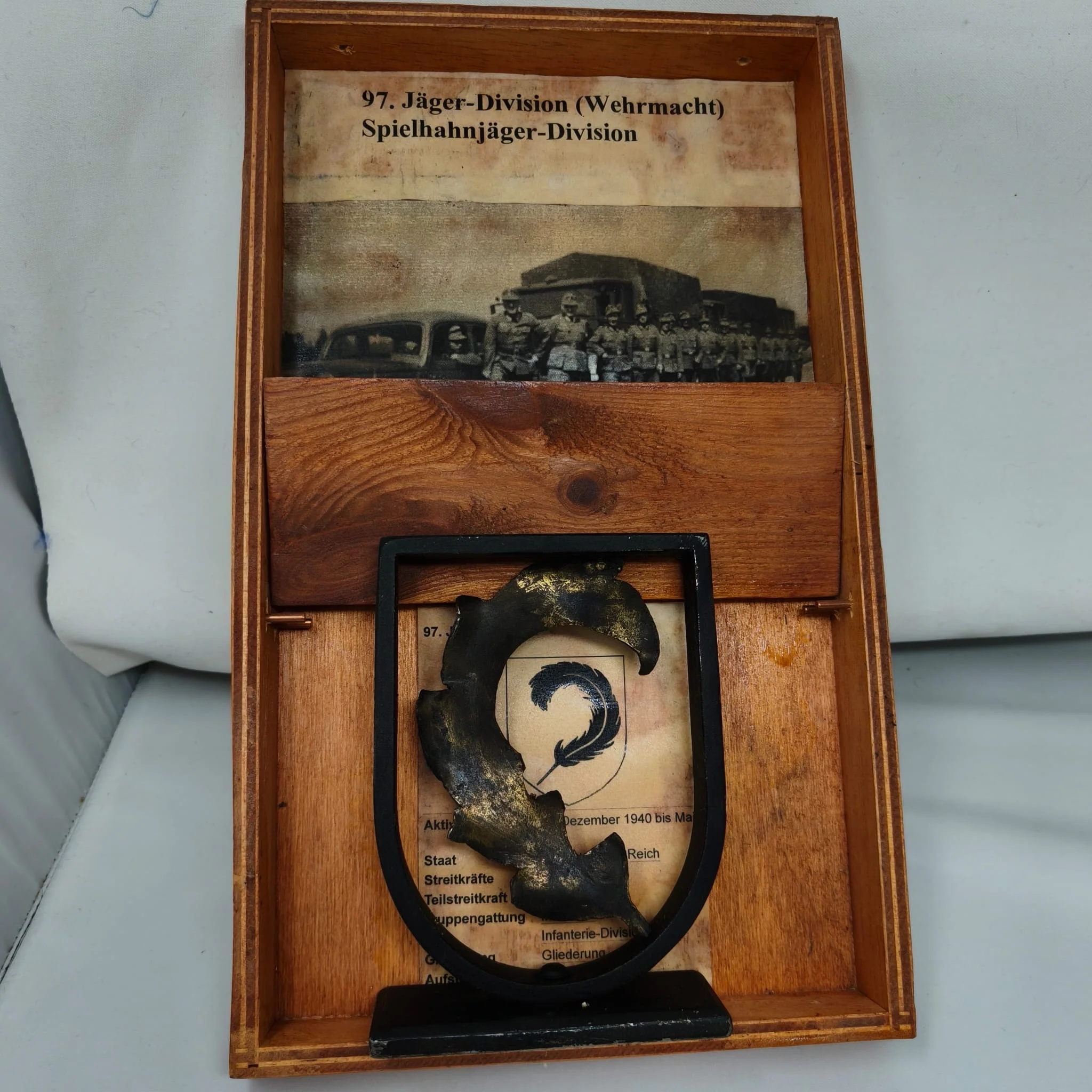 Placa regimental. 91 divisi��n j?ger de la wehrmacht