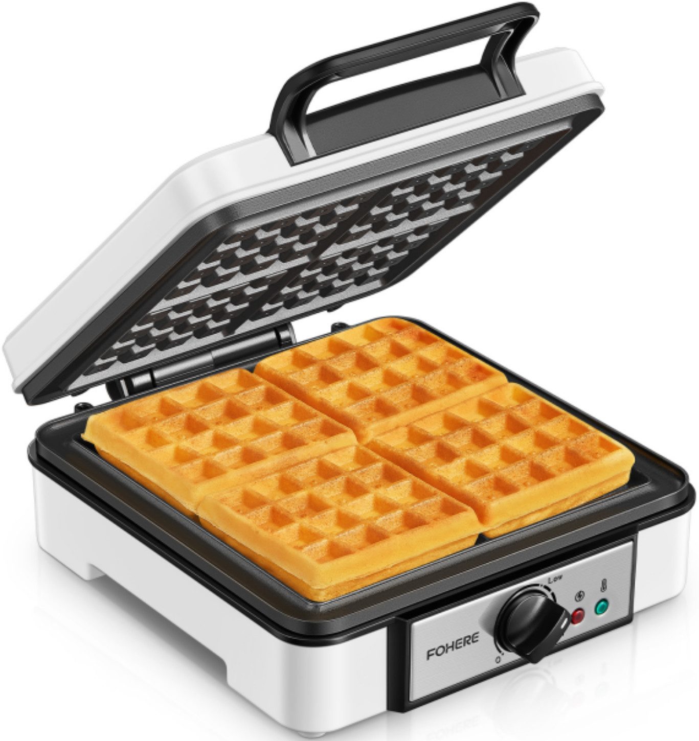 Waffeleisen XXL 4er Waffeleisen, Paninigrill, Waffeltoaster mit Elektrogrill