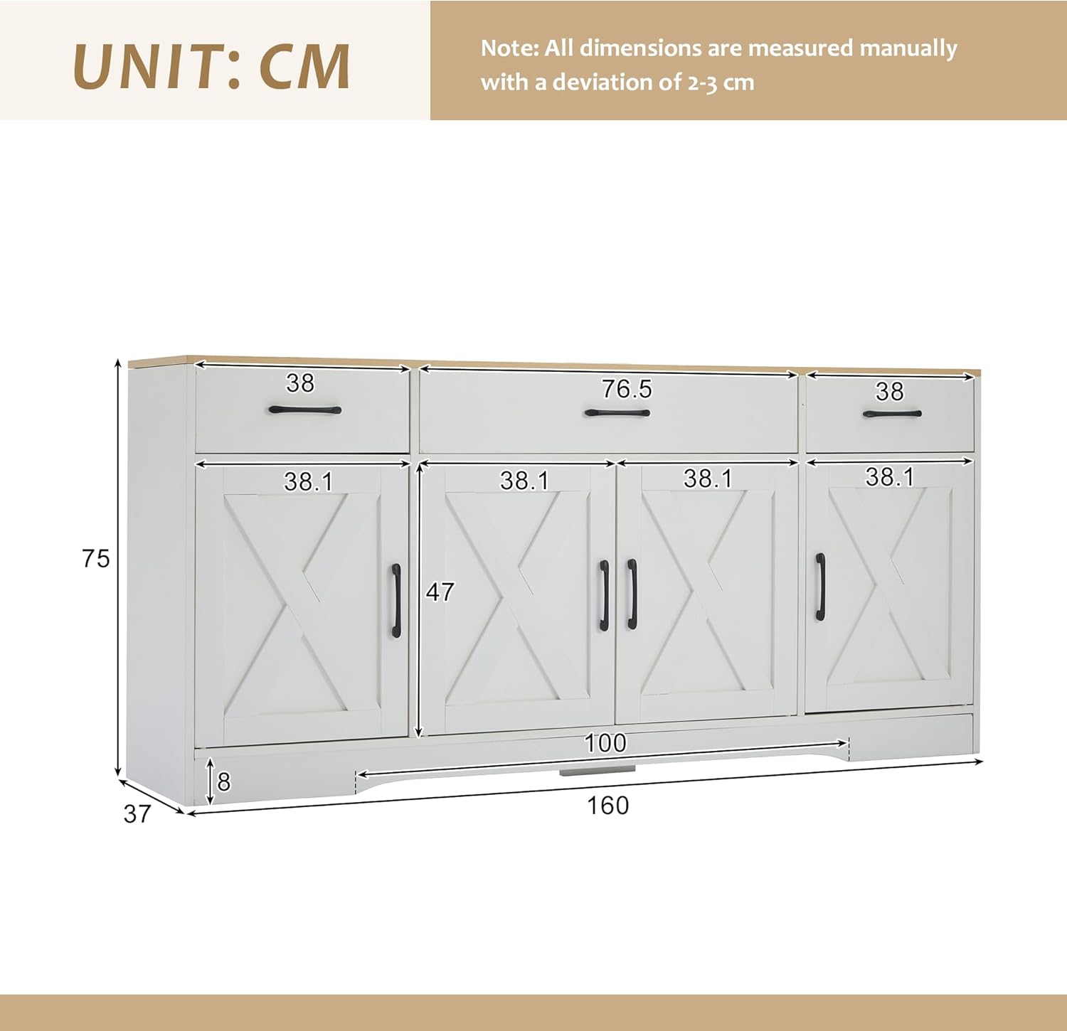 Set soggiorno Combo, due moderne vetrine a LED bianco opaco, una moderna credenza bianca per sala da pranzo multifunzionale armadio in legno soggiorno sala da pranzo armadio credenza bianca