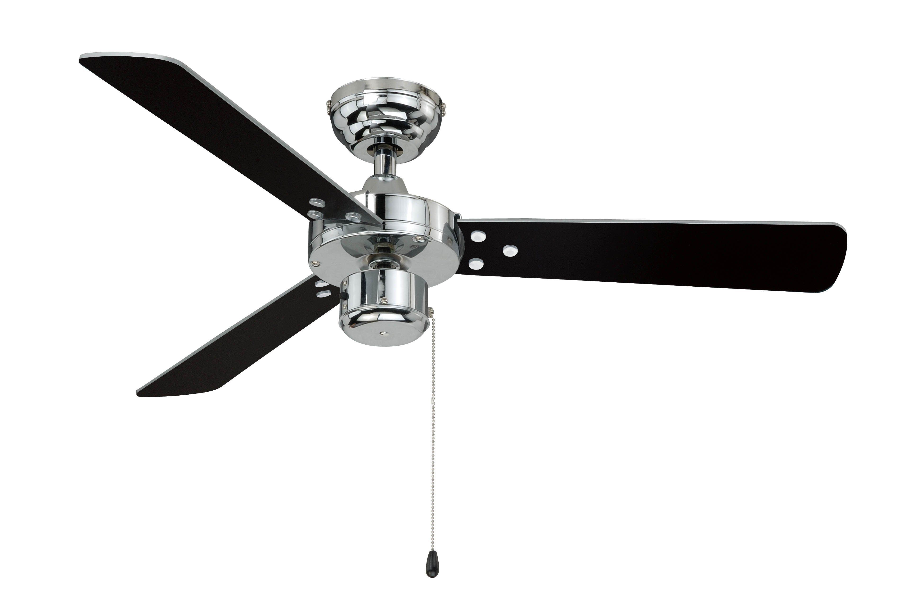 Deckenventilator Deckenventilator Cyrus Chrom mit Zugkette