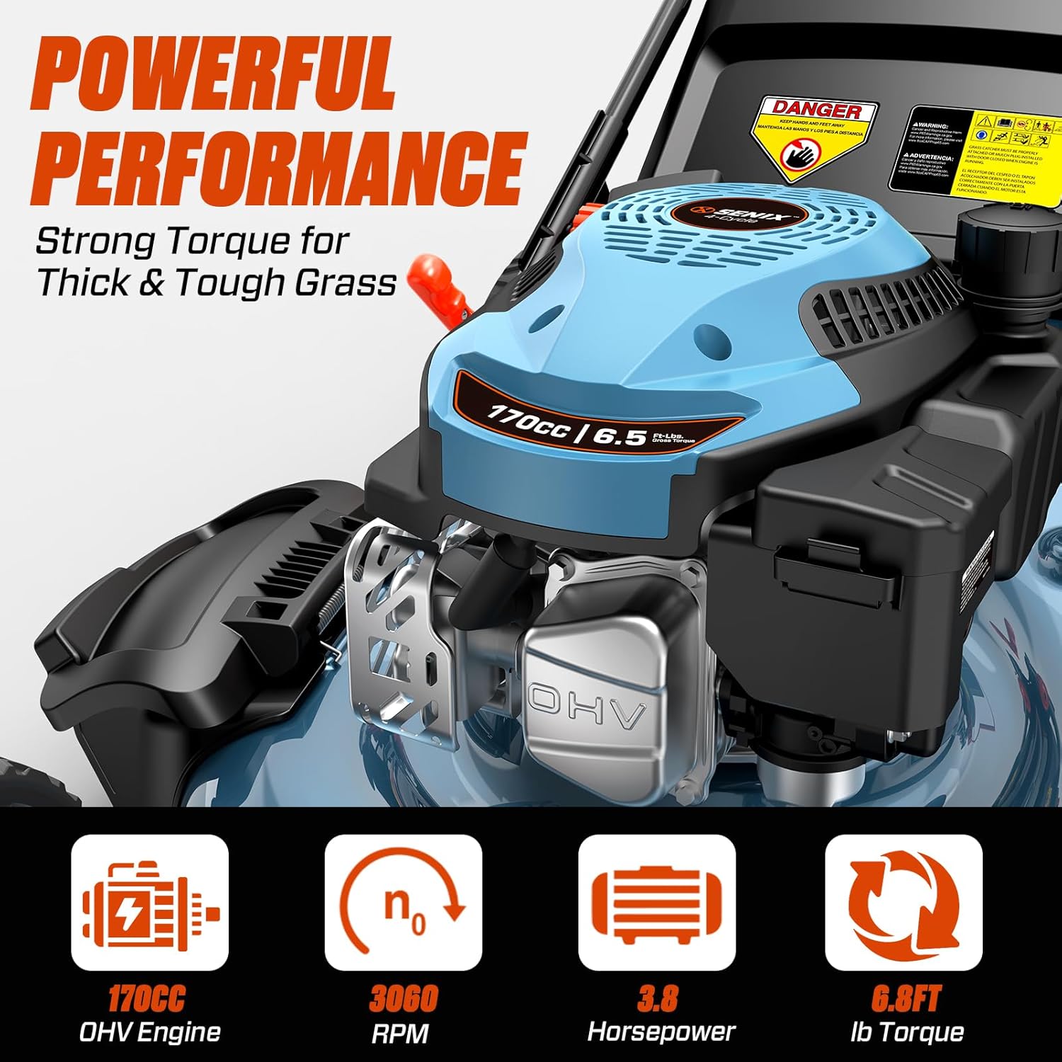 SENIX Gas Lawn Mower  22