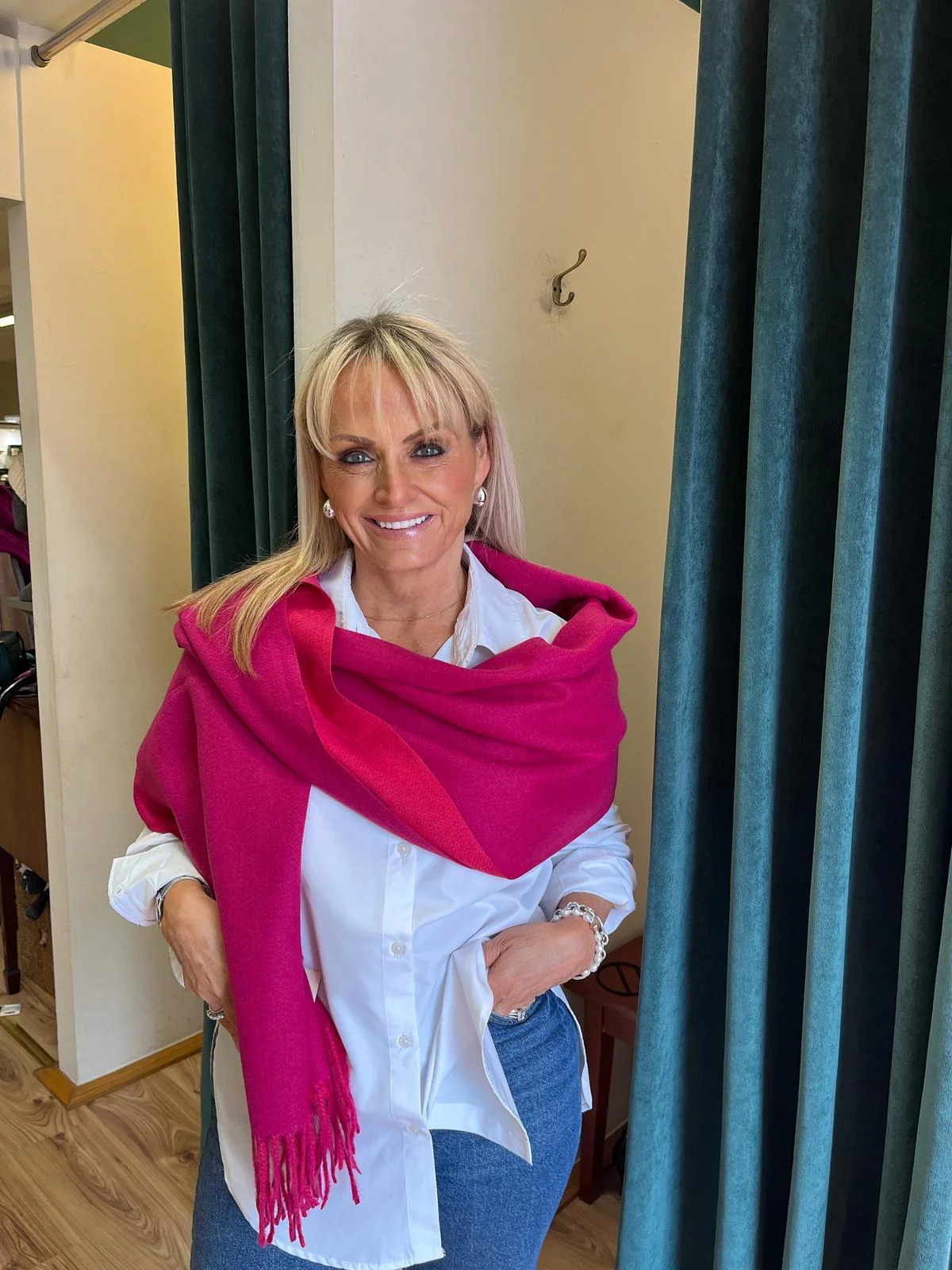 Cashmere Blend Scarf - Fuschia