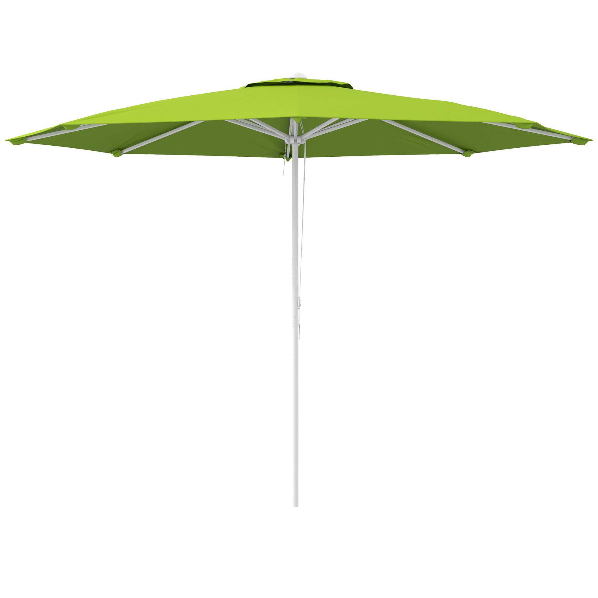 Outsunny Achteckiger Sonnenschirm für den Garten im Freien Ø3 m 2 Höhenverstellbarer hochdichter 180 g/m² Polyesterstoff Grün