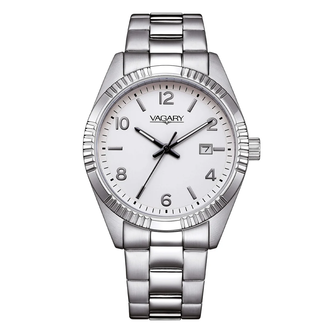 Orologio elegante Vagary by Citizen IB9-115-13 quadrante bianco