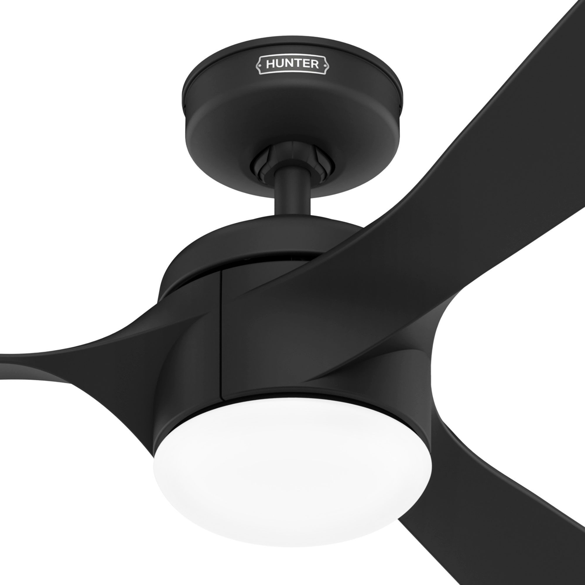 Deckenventilator DC Deckenventilator Rosedale Schwarz mit LED